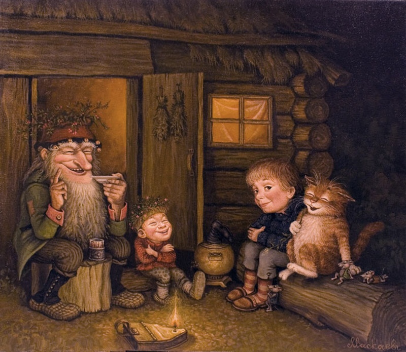 Дедушкины сказки картина А.В.Маскаева