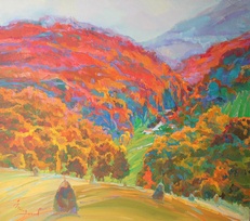 Осень пришла в горы Сербии - картина И.П.Миргорода