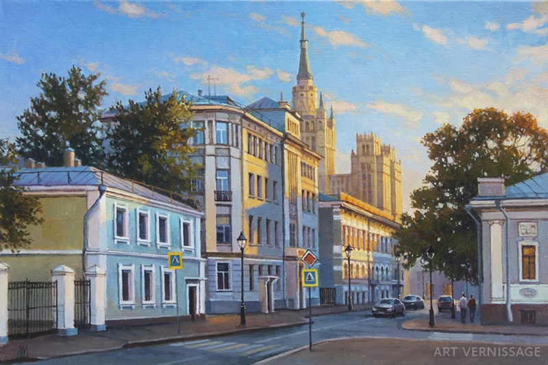 Улица Малая Никитская - картина М.В.Ланчака