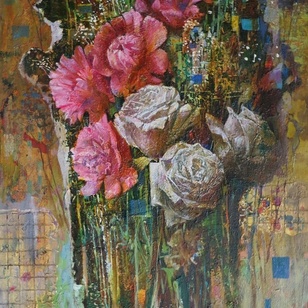 Цветы как энергия - картина С.Н.Лукьянова
