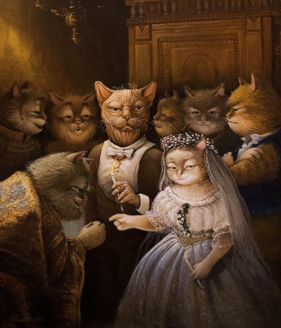 Неравный брак репродукция картины А.В.Маскаева