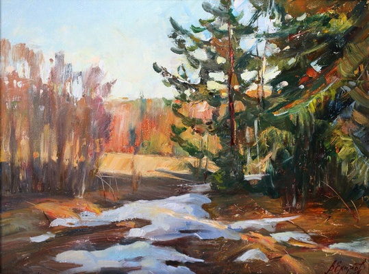 Последний снег картина В.Ю.Екимова