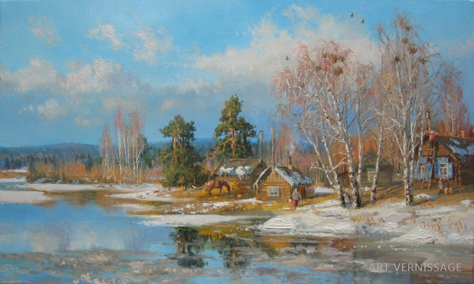 Весенний ветер - картина В.Ю.Жданова