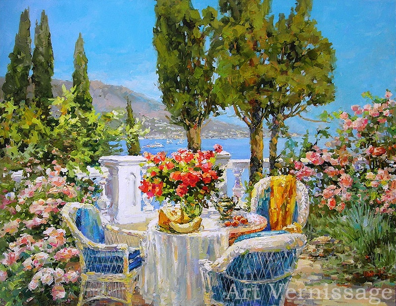 Аромат цветущих роз - картина Н.В.Зюзьковой
