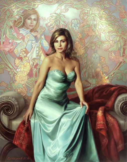 Портрет Ирины картина М.А.Сатарова
