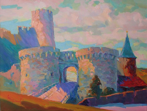 Сербская крепость - картина И.П.Миргорода