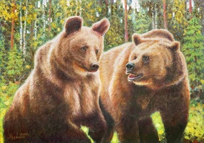 Взгляд и интерес - картина И.В.Разживина