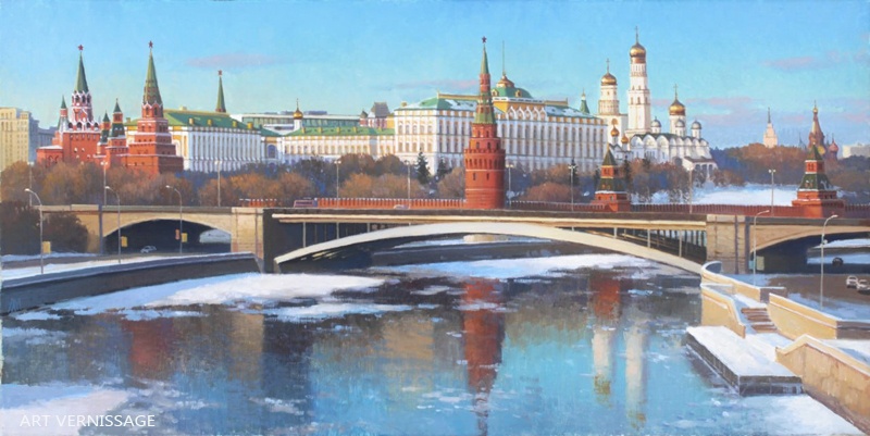 Панорама Кремля - картина М.В.Ланчака
