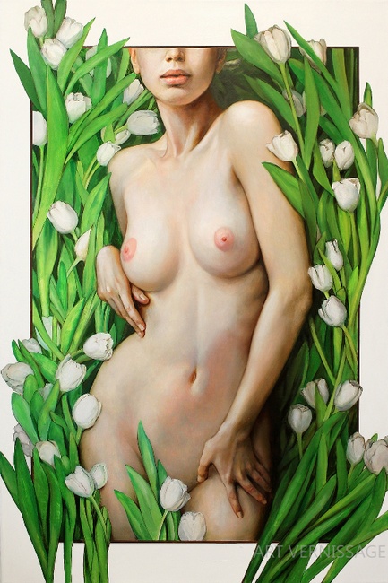 Тюльпан - картина С.Голодяевской