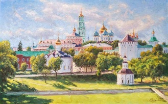 Летняя идилия - картина И.В.Разживина