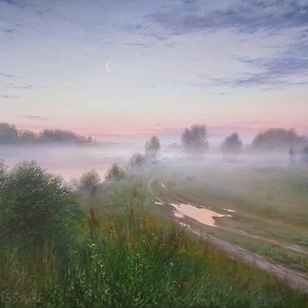По дороге в туман - картина В.Н.Палачева