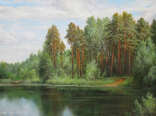 Сосновый берег - картина В.Н.Палачева