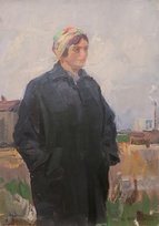 Портрет стахоновки - картина А.П.Фирсова, соцреализм