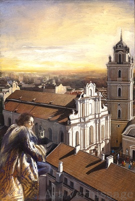 Ангел, охраняющий Вильнюс - картина Никаса Сафронова