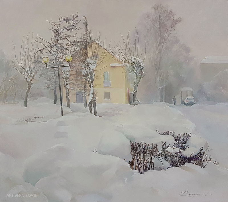 Зимний день - картина В.В.Скрынникова