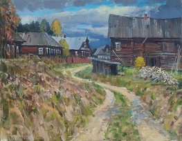 Деревня Кумзеро - картина Е.П.Лимарева