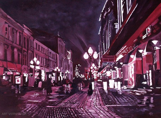 Старый Арбат - картина А.А.Аронова