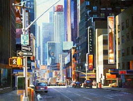 Нью Йорк, Бродвей. Картина М.В.Ланчака