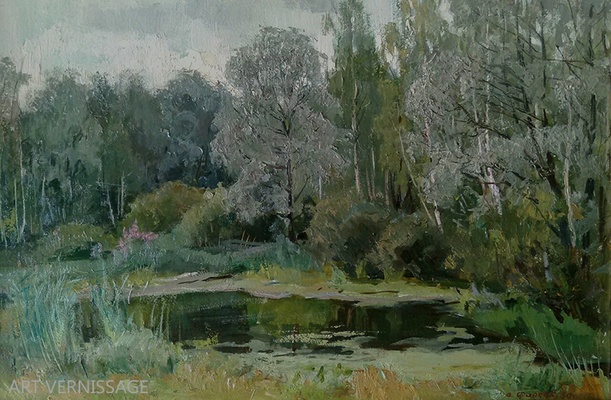 Заросший пруд - картина А.П.Фирсов