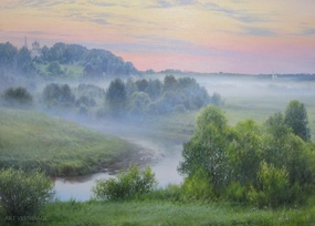Утро туманное - картина В.Н.Палачева