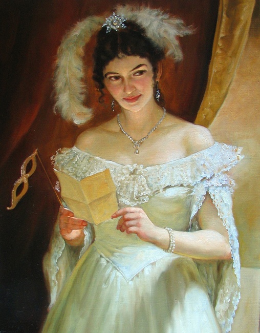 На маскараде картина А.А.Шишкина