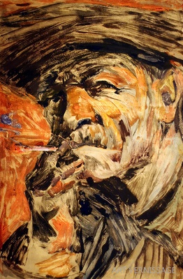 Портрет металлурга - картина Ю.П.Лежникова