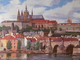 Злата Прага - картина В.А.Лаповка