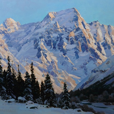 Горный пейзаж, горы, картины художников с видами гор