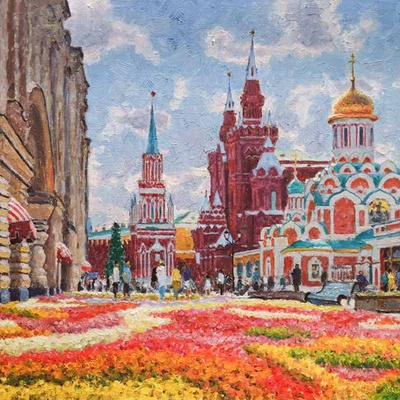 Никольская в цветочных коврах