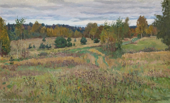 Осень в Завидово - картина Н.В.Водолазского, пейзаж