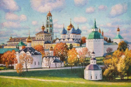 В осеннем праздничном наряде - картина И.В.Разживина