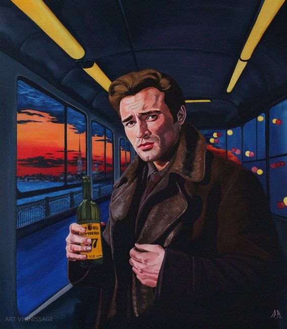 Трамвай желаний или в Питере пить - картина А.А.Аронова, сюрреализм