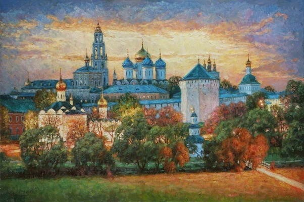 Над мирской суетой - картина И.В.Разживина