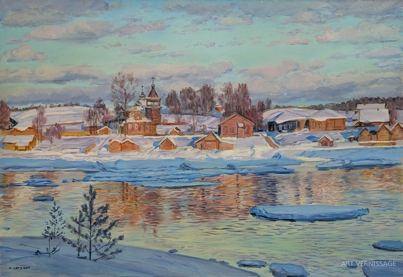 Ковда, пришла весна - картина А.Б.Ефремова