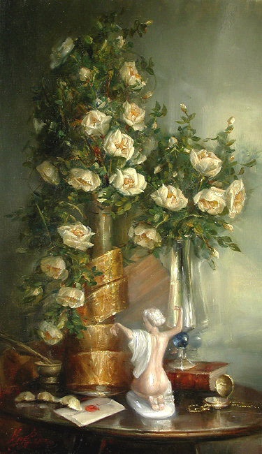 Танец белых роз - репродукция картины В.Ю.Екимова