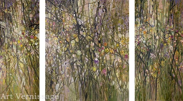 Высокие травы, триптих - картина Л.А.Малафеевского