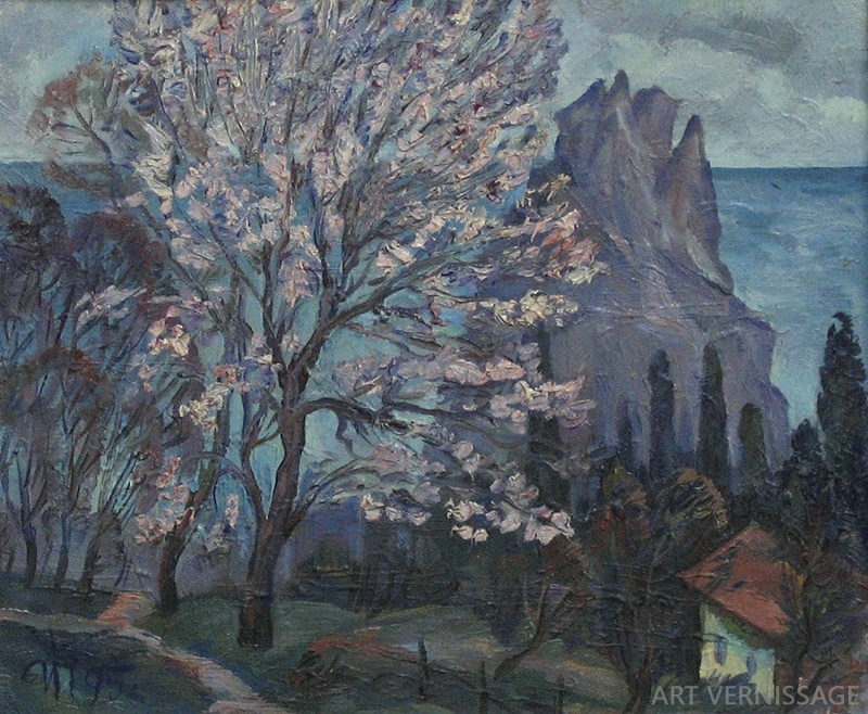 Миндаль цветет - картина И.В.Примаченко