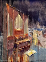 Орган на крыше - картина М.Н.Жгивалевой