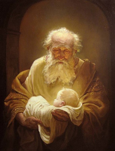 Симеон и Иисус картина А.А.Шишкина