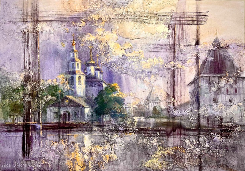 Церковь Рождества Богородицы - картина М.Н.Жгивалевой