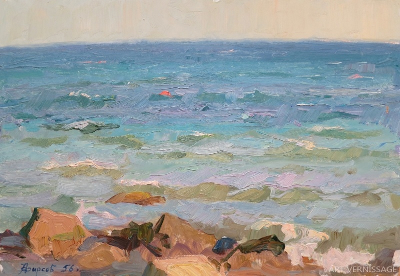 Морской берег - картина А.П.Фирсова, советская живопись