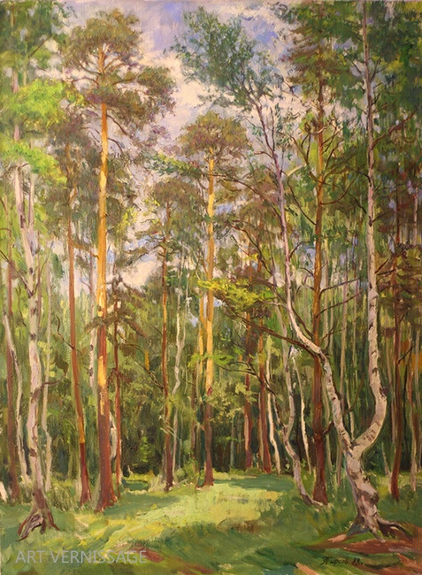 Пискаревский лесопарк - картина А.П.Фирсова