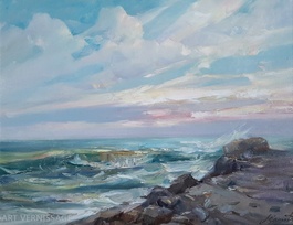 Ветер с моря - картина В.Ю.Екимова
