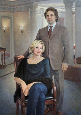 Семейный портрет художник И.В.Разживин