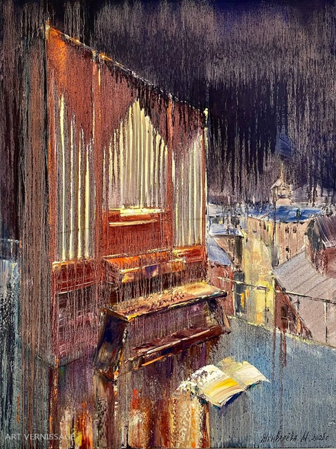 Орган на крыше - картина М.Н.Жгивалевой