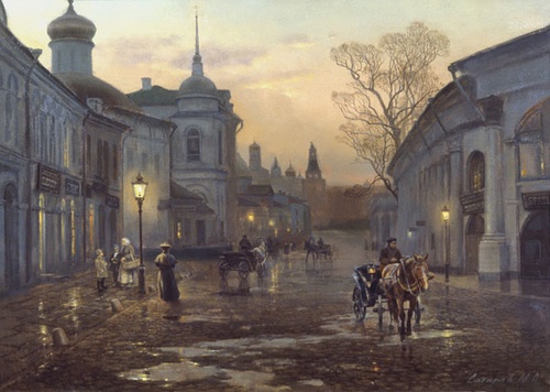 Дождливые сумерки - картина М.А.Сатарова