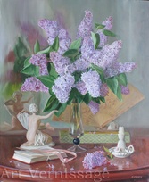 Сирень у зеркала картина А.Б.Ефремова