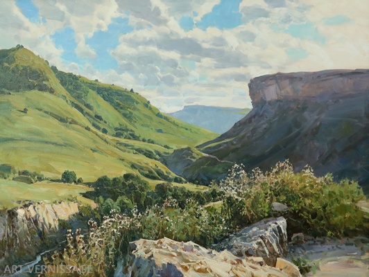 Ущелье в окрестностях Кисловодска - картина А.И.Бабича