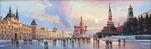 Москва. Красная Площадь. Картина М.В.Ланчака