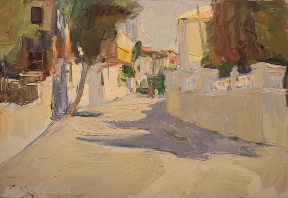 Улица, залитая солнцем - картина А.П.Фирсова